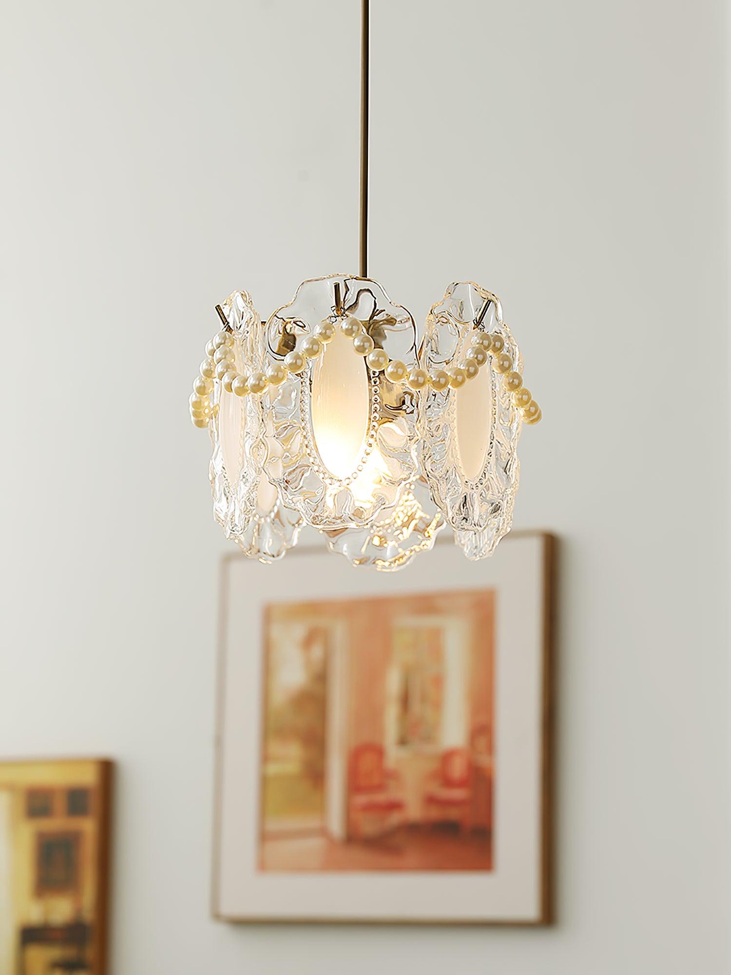 Sevely Glass Glam Pendant Lamp-Neutral Decor