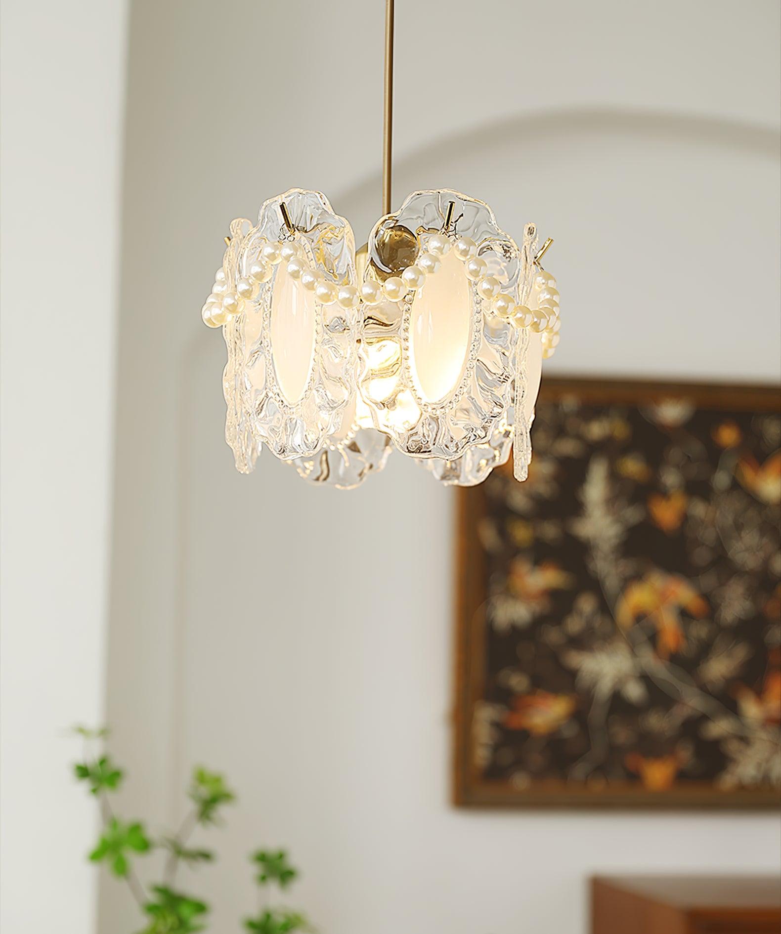 Sevely Glass Glam Pendant Lamp-Neutral Decor