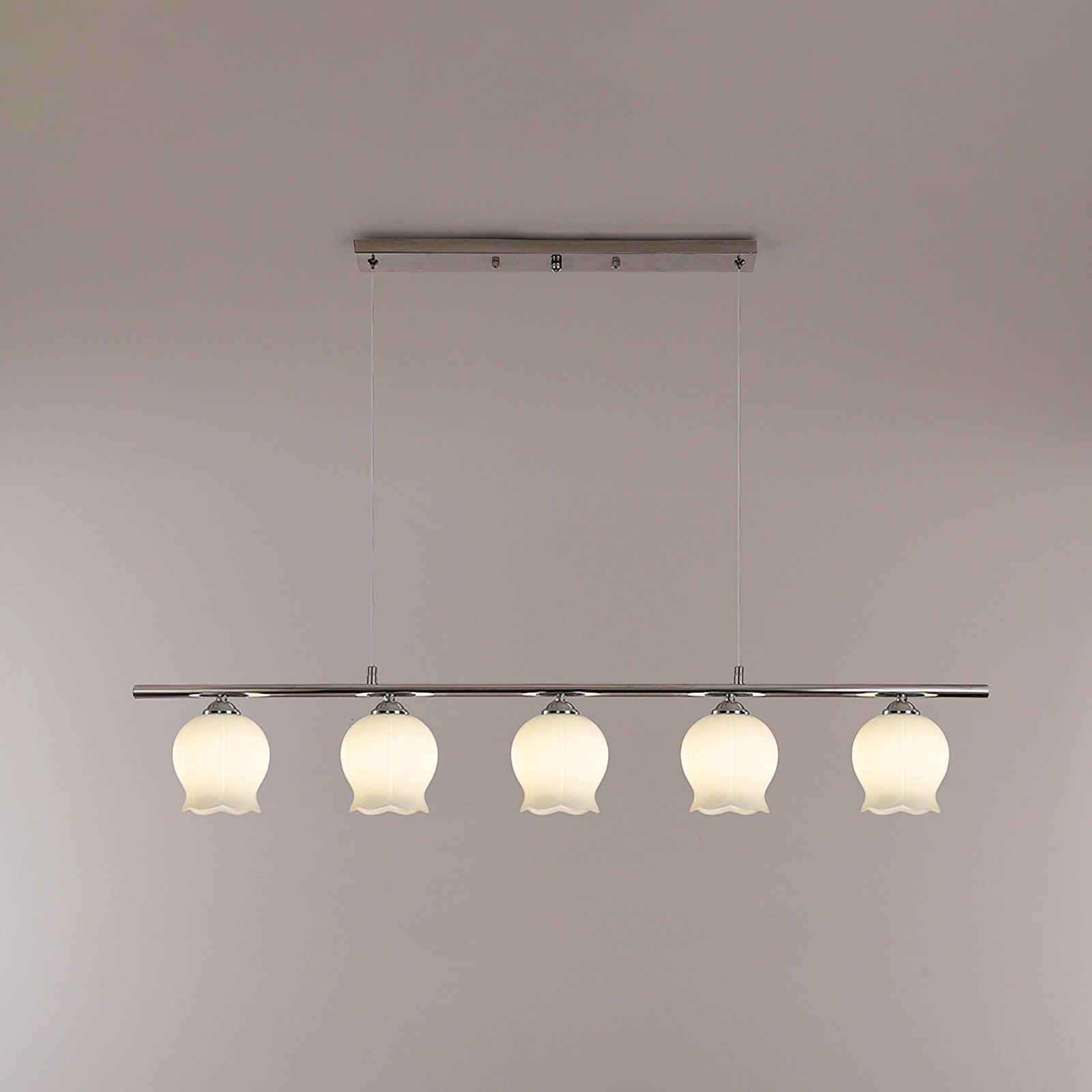 Evenara Modern Minimalist Floral Glass Pendant Lamp-Neutral Decor