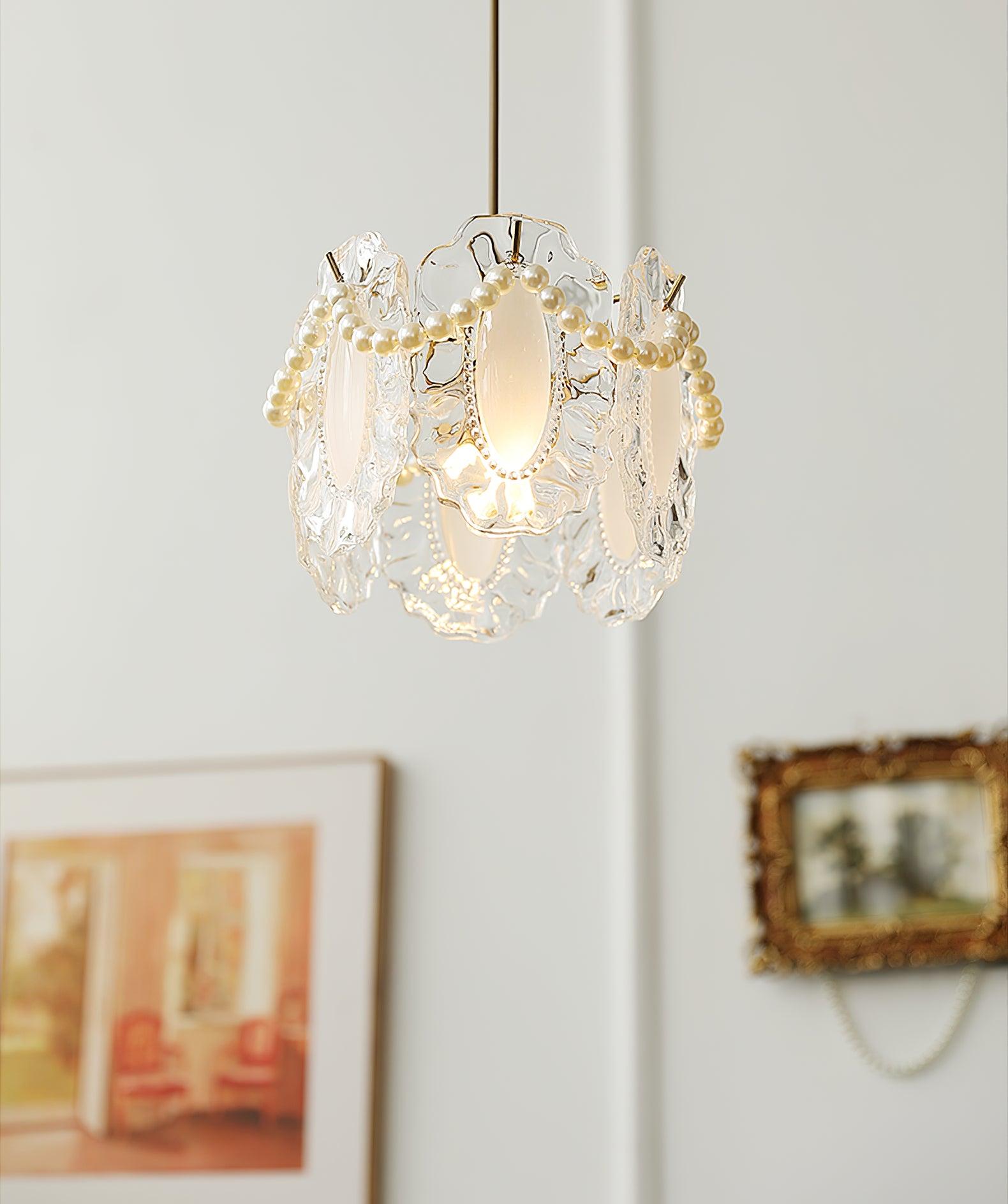 Sevely Glass Glam Pendant Lamp-Neutral Decor