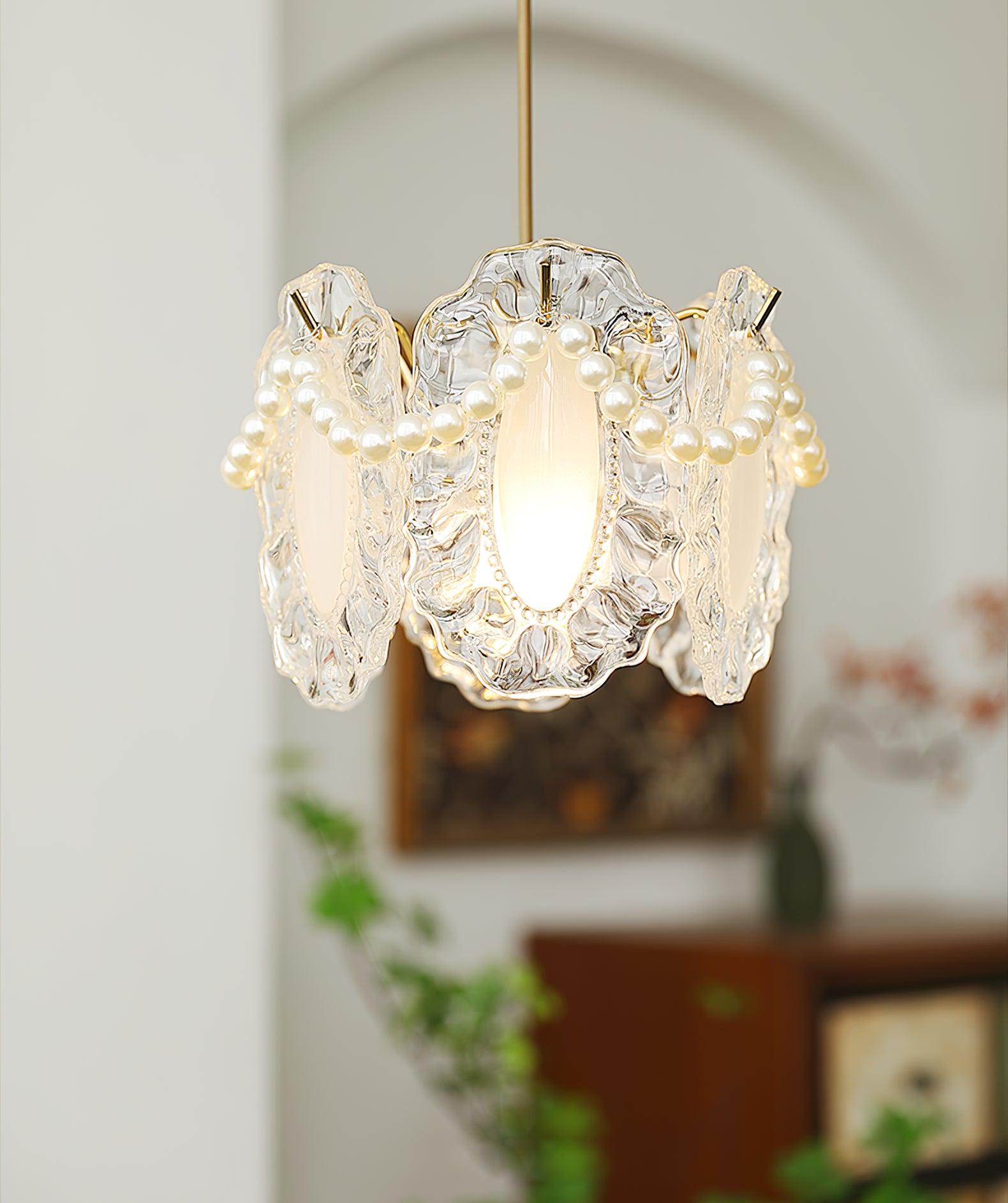 Sevely Glass Glam Pendant Lamp-Neutral Decor