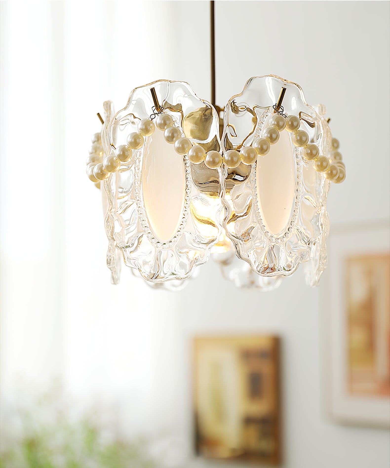 Sevely Glass Glam Pendant Lamp-Neutral Decor
