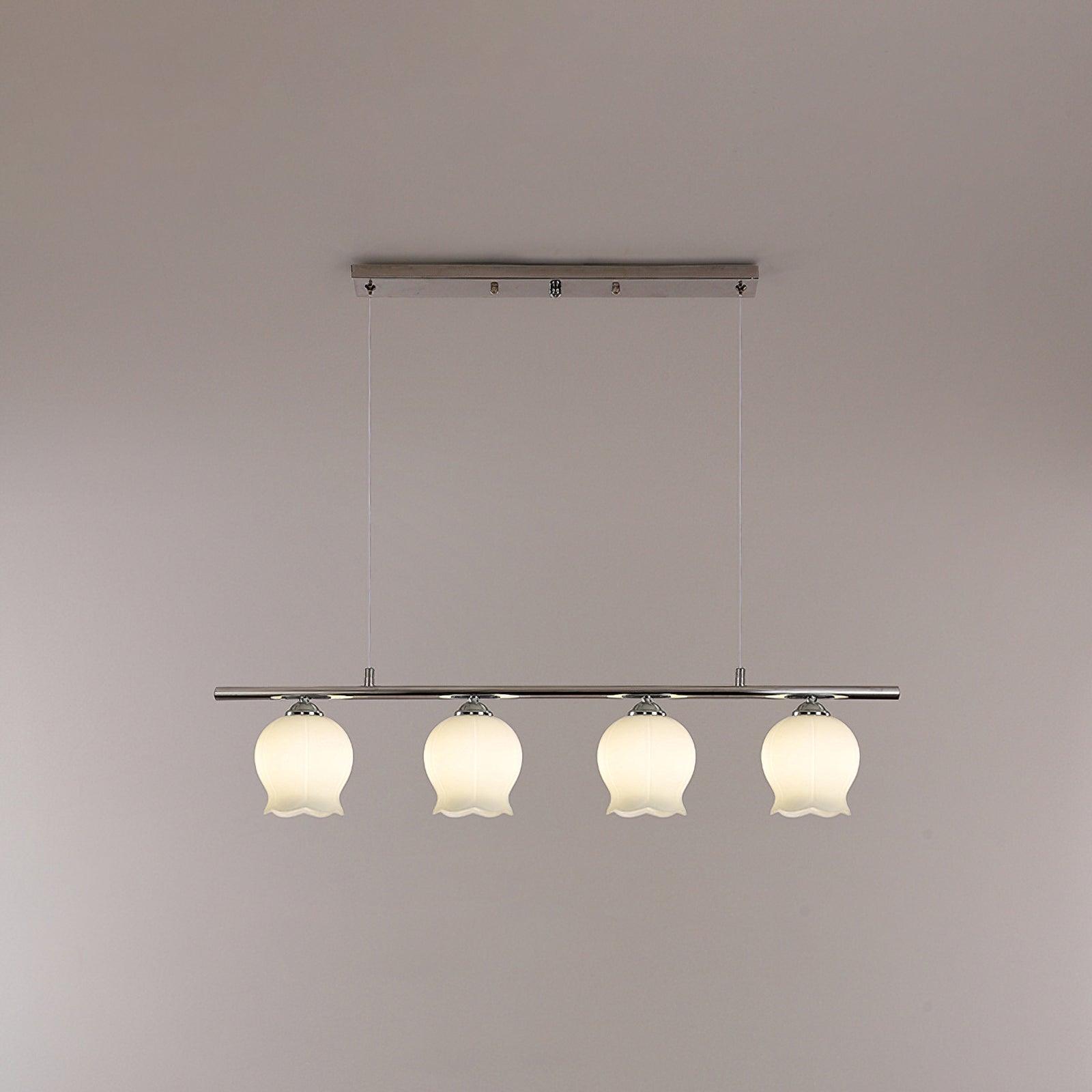Evenara Modern Minimalist Floral Glass Pendant Lamp-Neutral Decor