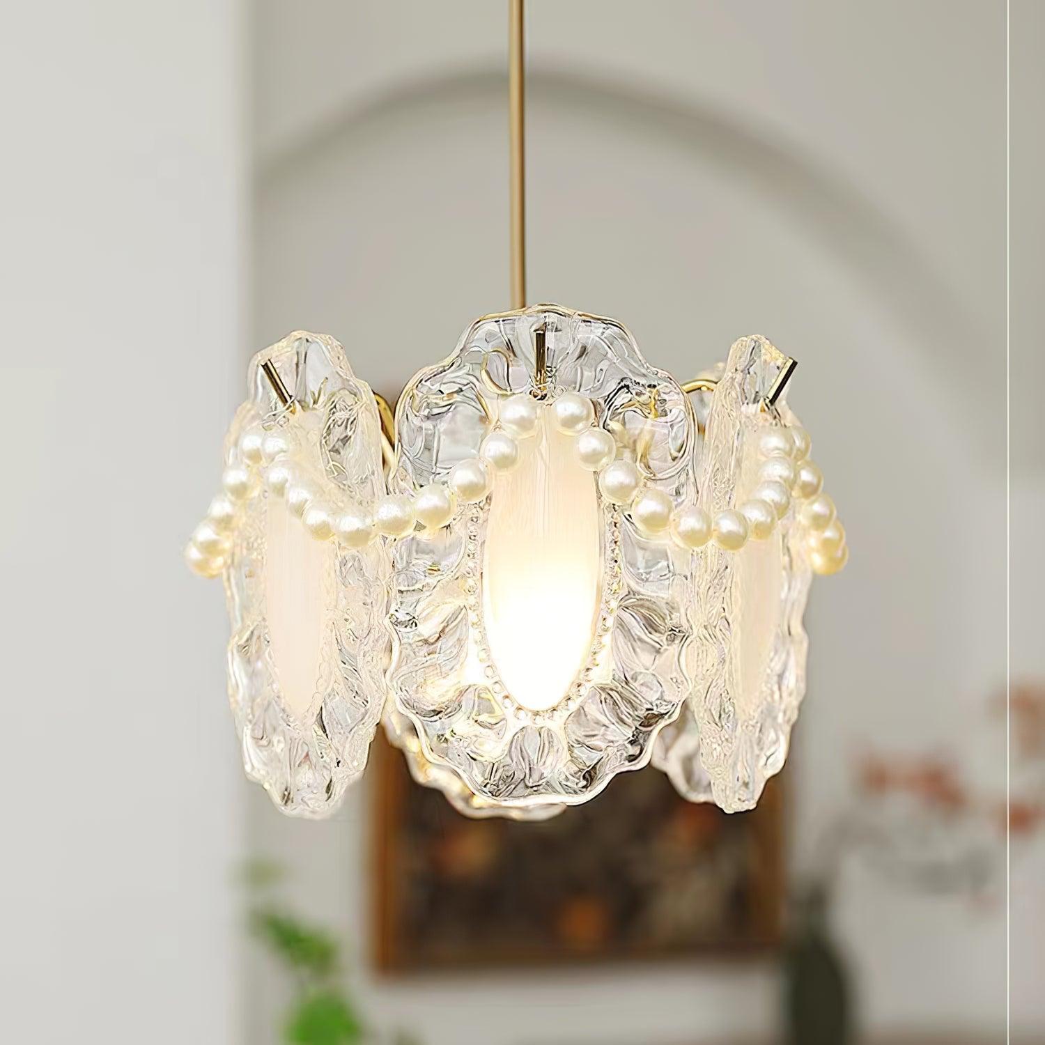 Sevely Glass Glam Pendant Lamp-Neutral Decor