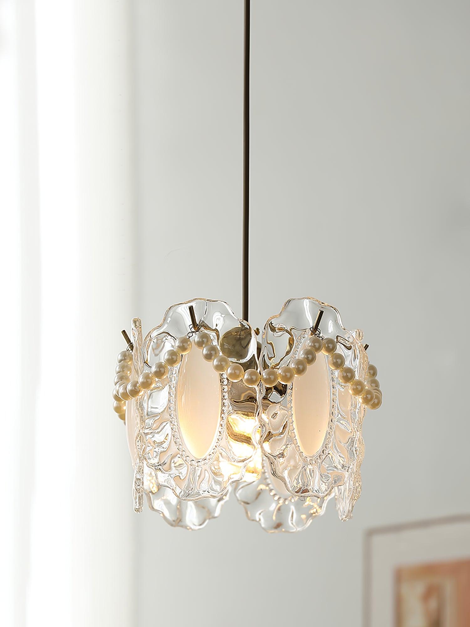 Sevely Glass Glam Pendant Lamp-Neutral Decor