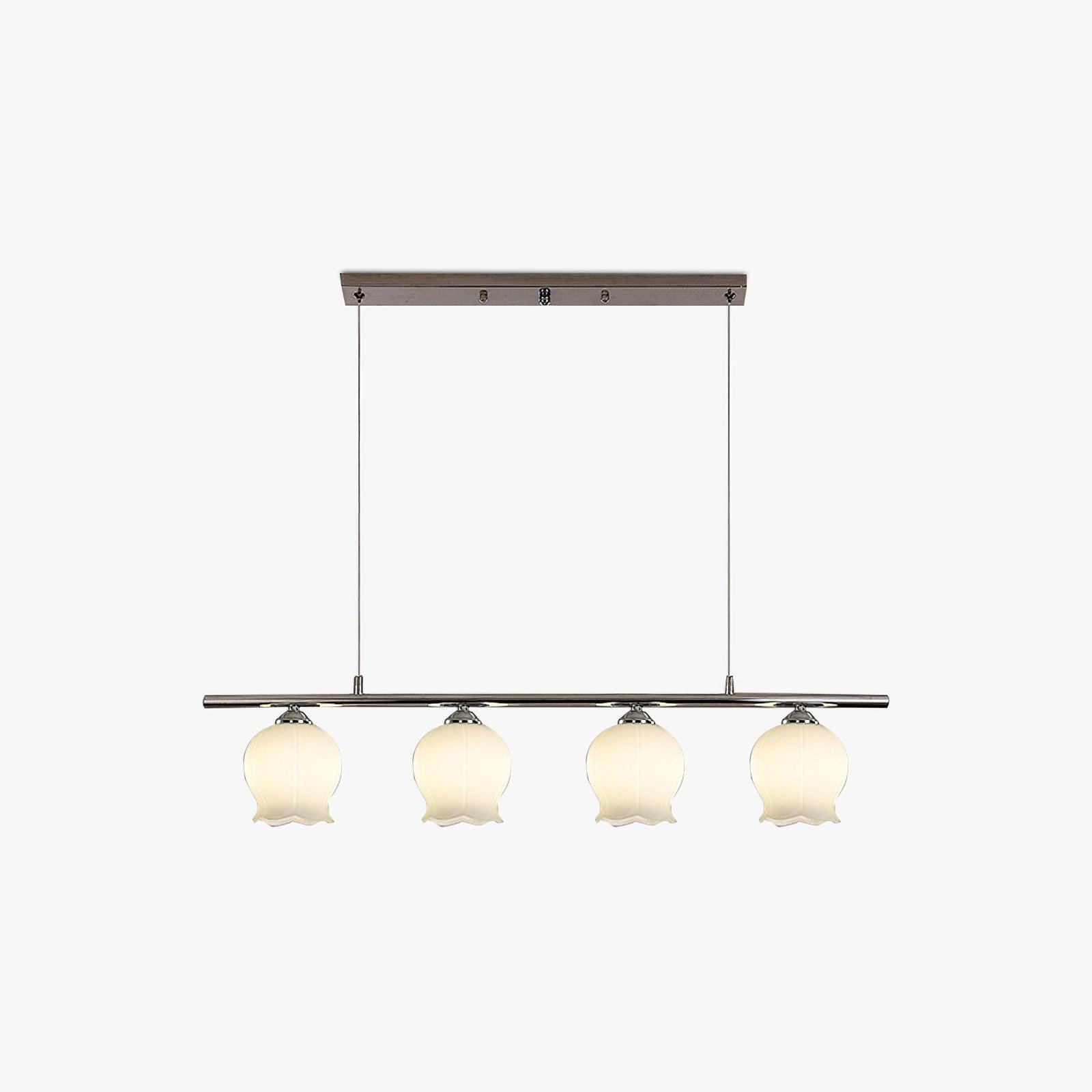 Evenara Modern Minimalist Floral Glass Pendant Lamp-Neutral Decor