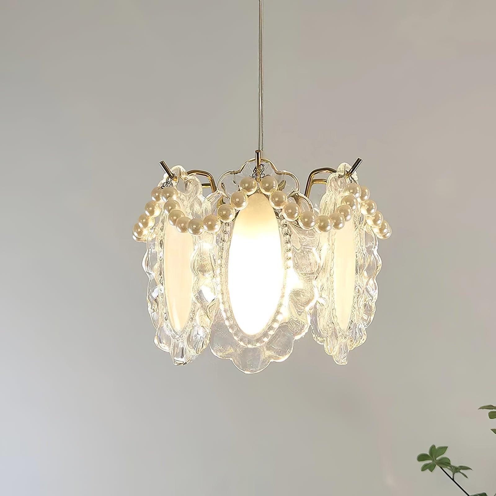 Sevely Glass Glam Pendant Lamp-Neutral Decor