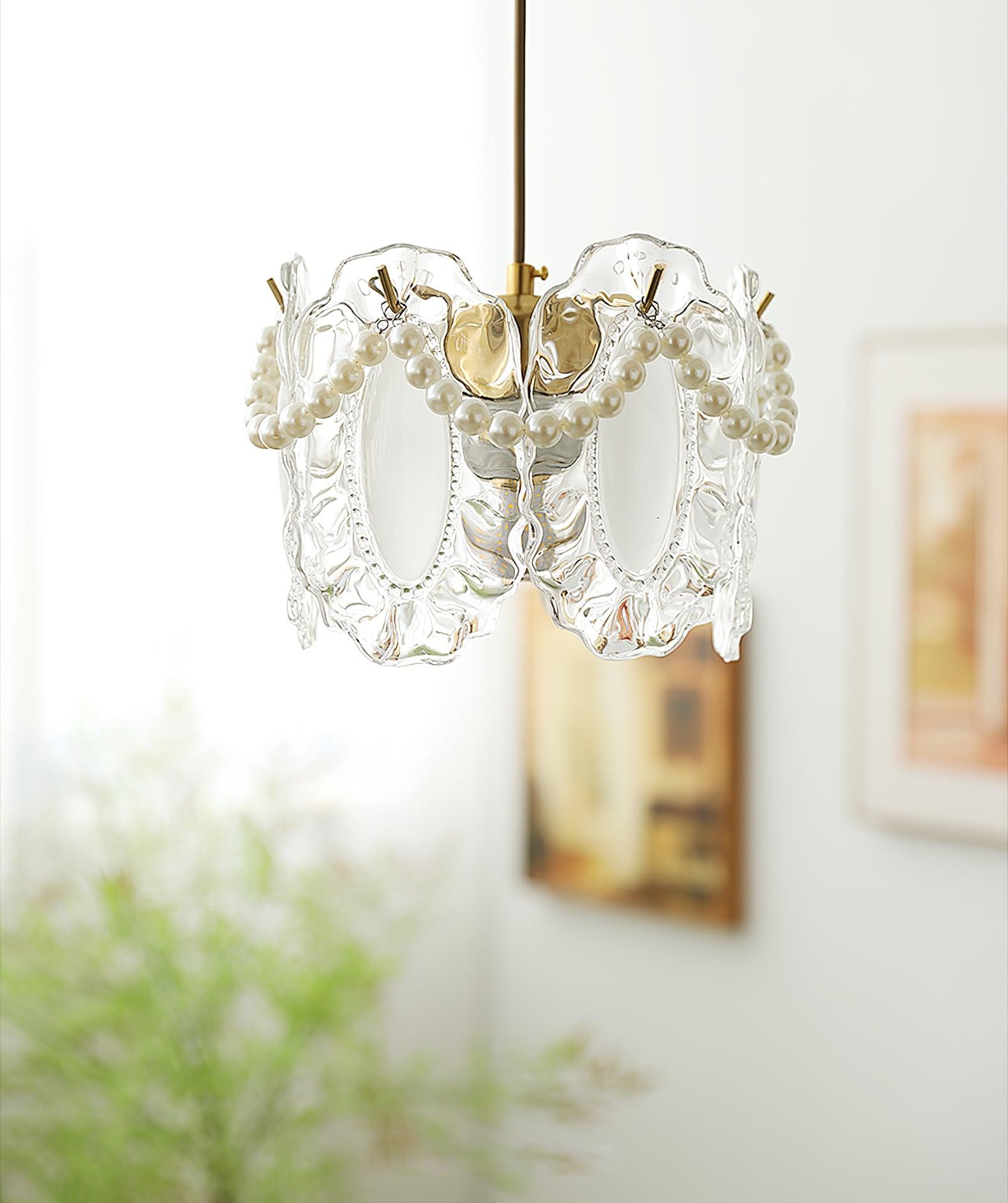 Sevely Glass Glam Pendant Lamp-Neutral Decor