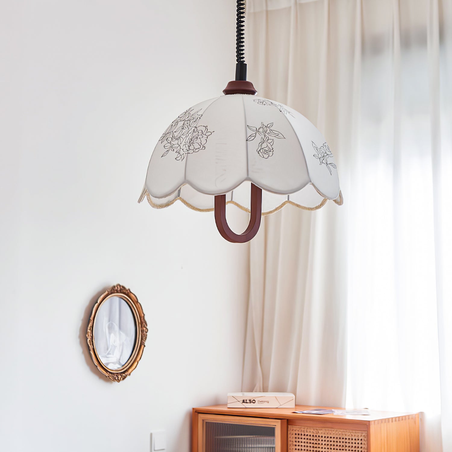 Kade Vintage Wood Pendant Light-Neutral Decor