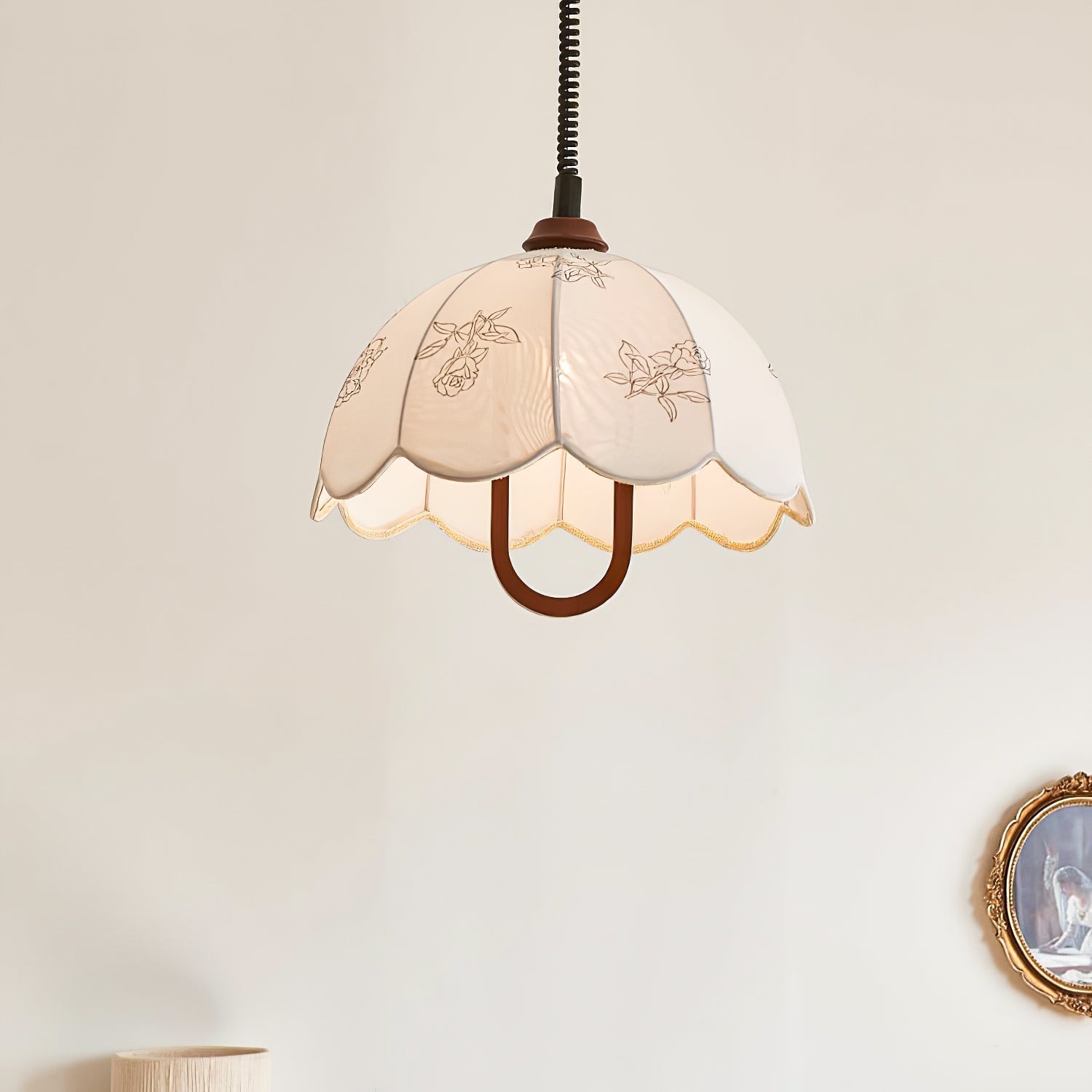 Kade Vintage Wood Pendant Light-Neutral Decor