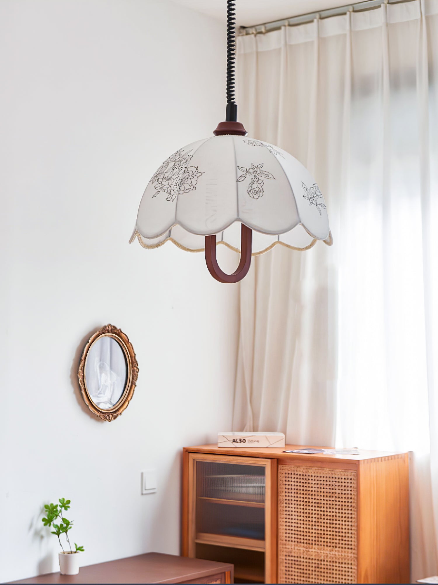 Kade Vintage Wood Pendant Light-Neutral Decor