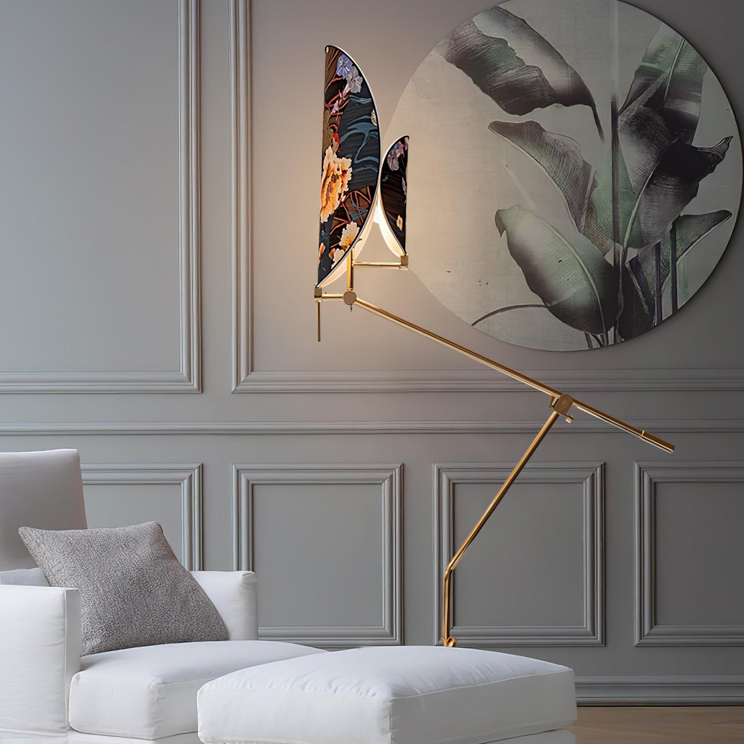 Unexin Brass Floor Lamp-Neutral Decor