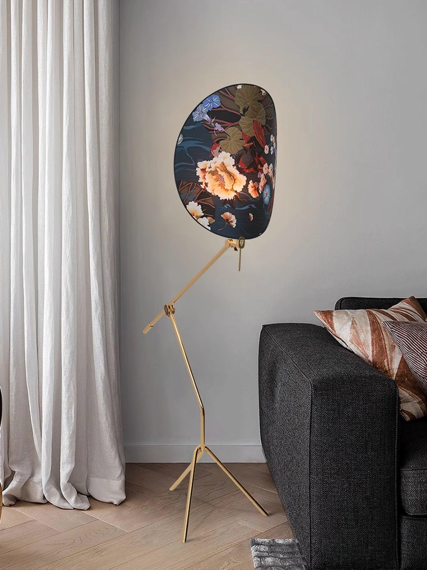 Unexin Brass Floor Lamp-Neutral Decor