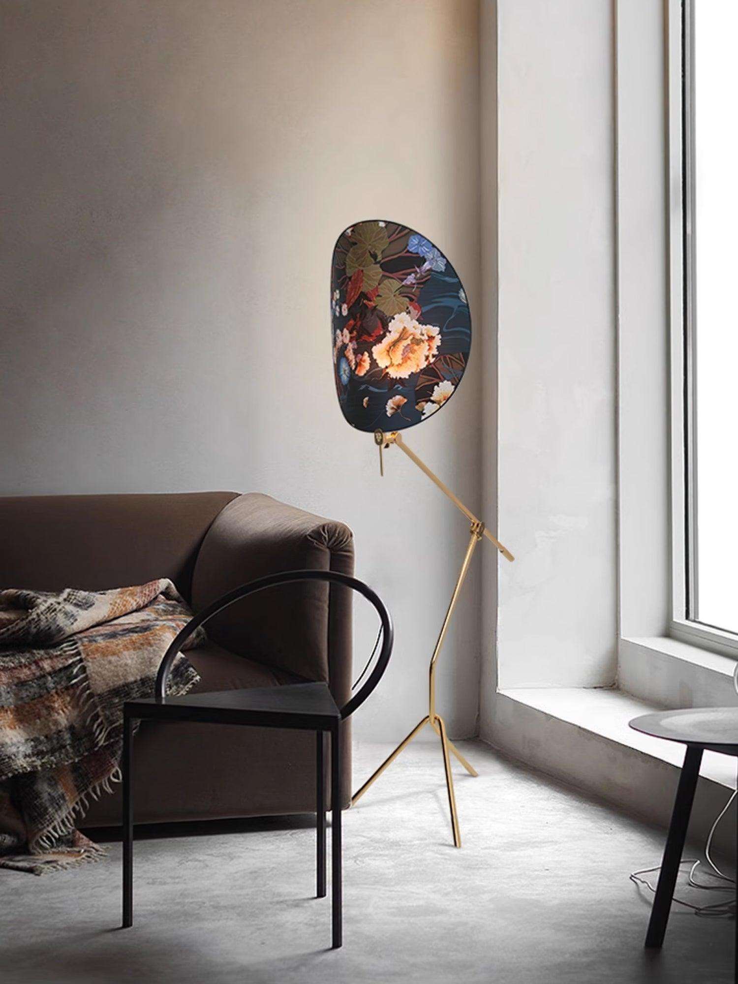 Unexin Brass Floor Lamp-Neutral Decor