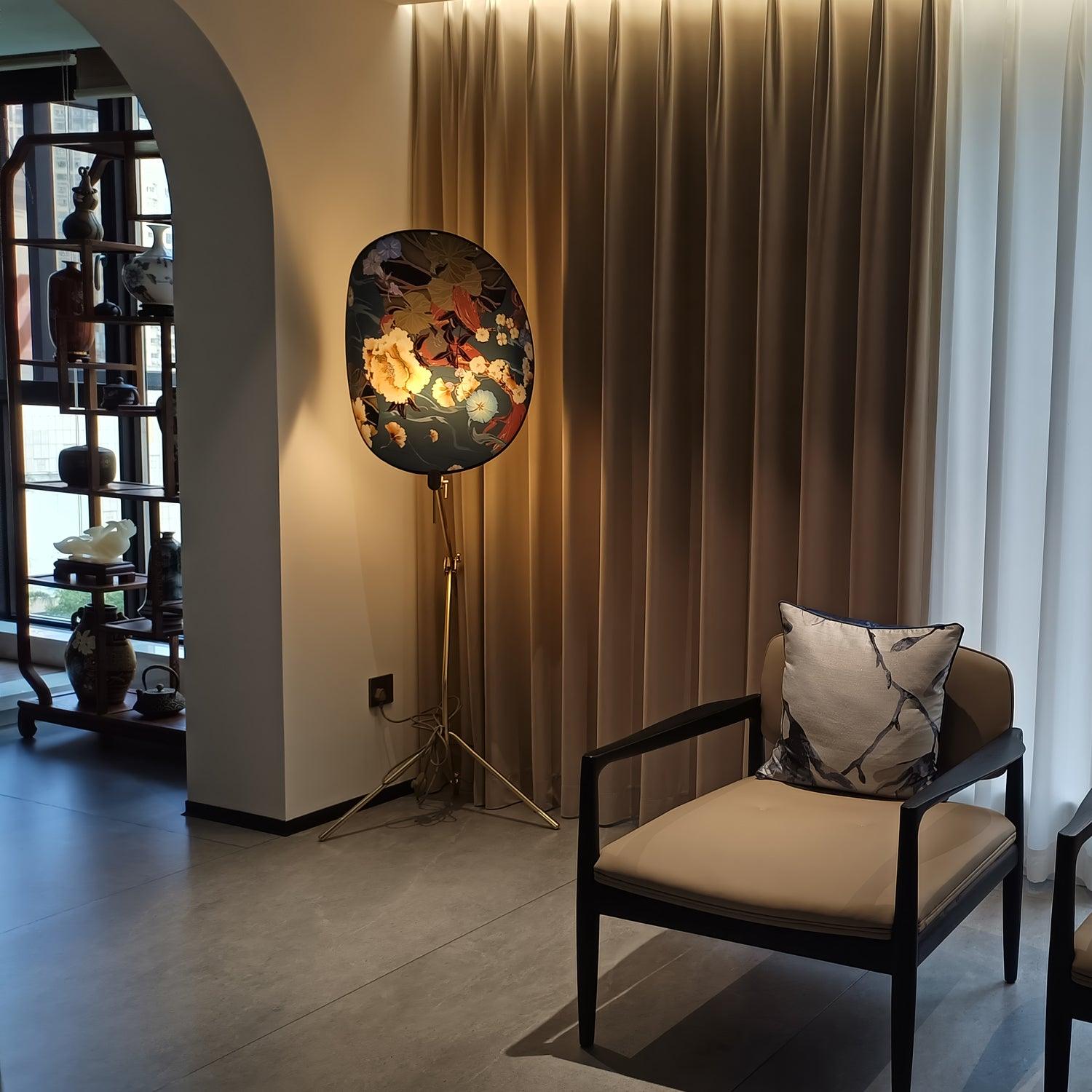 Unexin Brass Floor Lamp-Neutral Decor