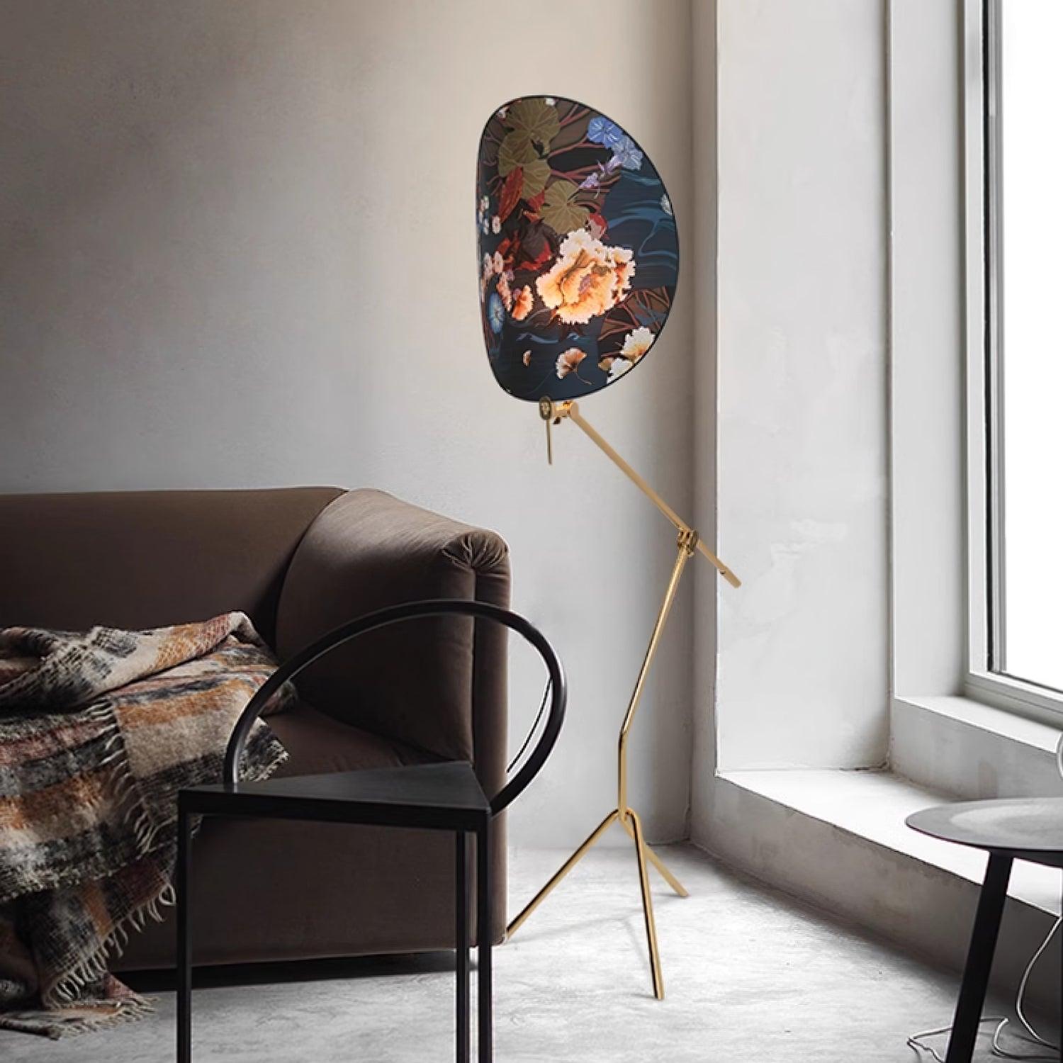 Unexin Brass Floor Lamp-Neutral Decor