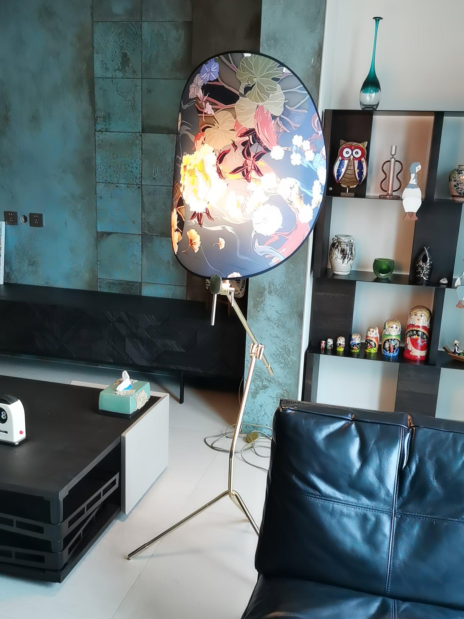 Unexin Brass Floor Lamp-Neutral Decor