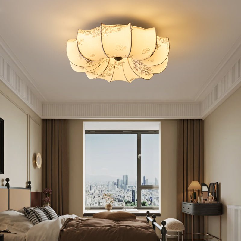 Vivaria Premium Nordic Art Wood Fabric Ceiling Light-Neutral Decor