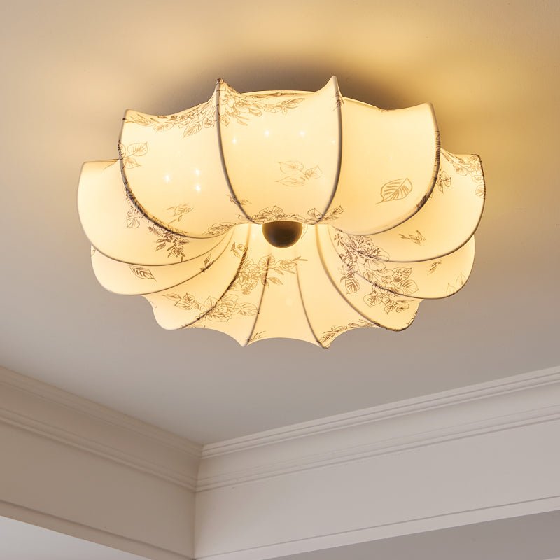 Vivaria Premium Nordic Art Wood Fabric Ceiling Light-Neutral Decor