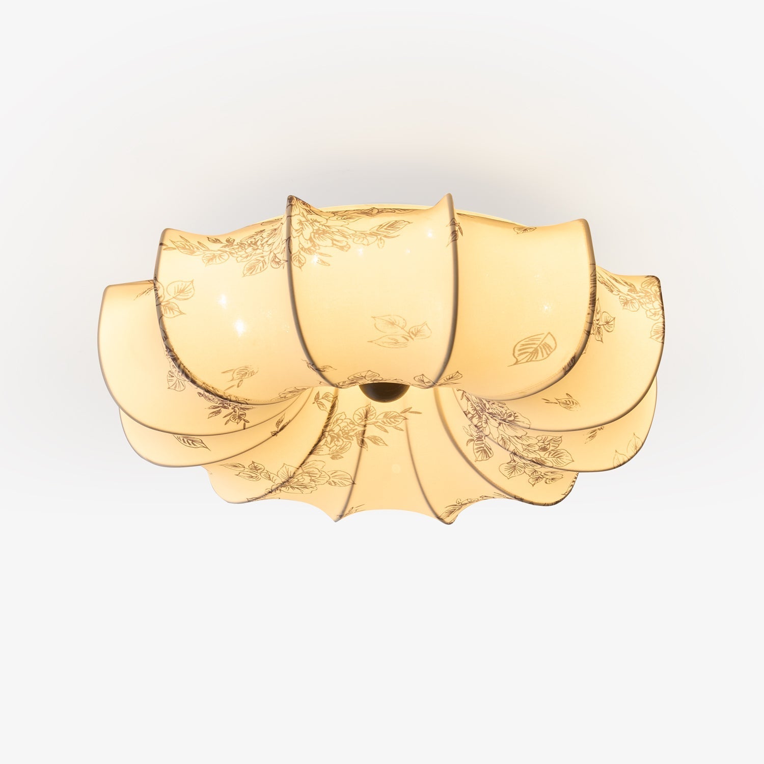 Vivaria Premium Nordic Art Wood Fabric Ceiling Light-Neutral Decor