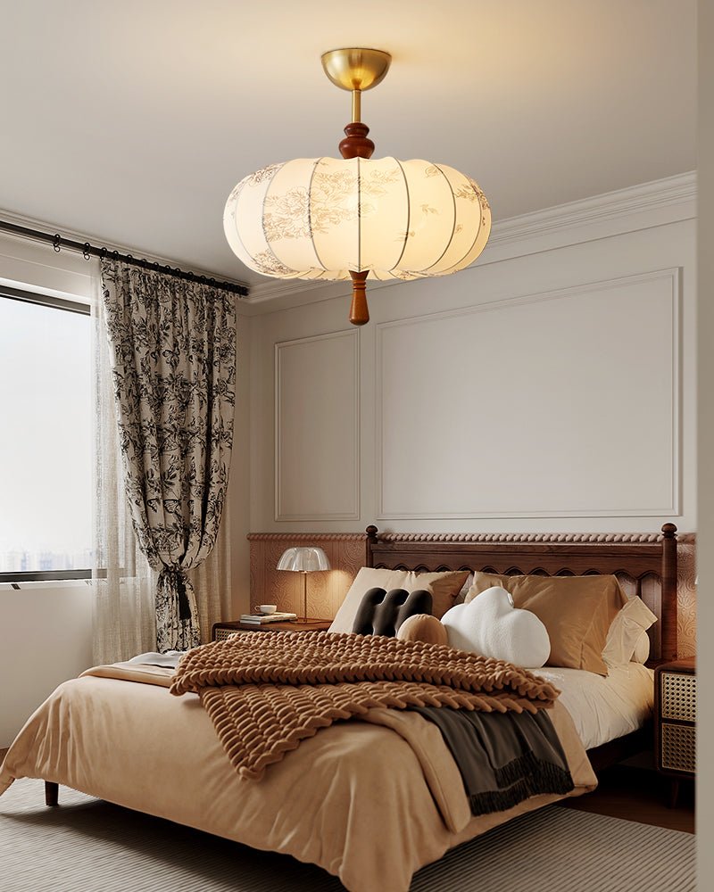 Floravelle Lantern Ceiling Lamp-Neutral Decor