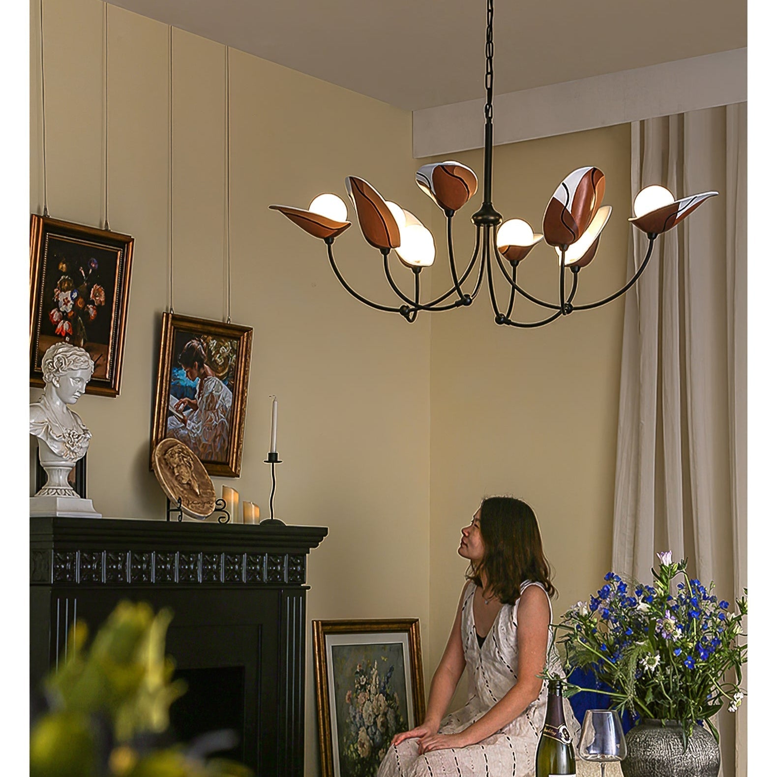 Gavin Vintage Chandelier-Neutral Decor
