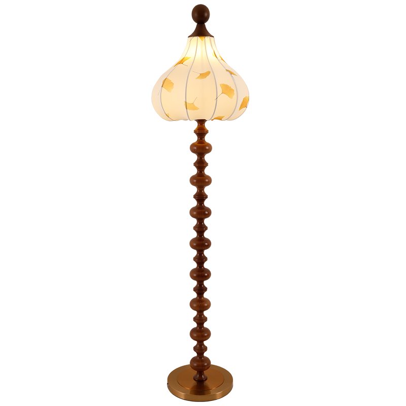 Gagell Wood Fabric Elegant Floor Lamp-Neutral Decor