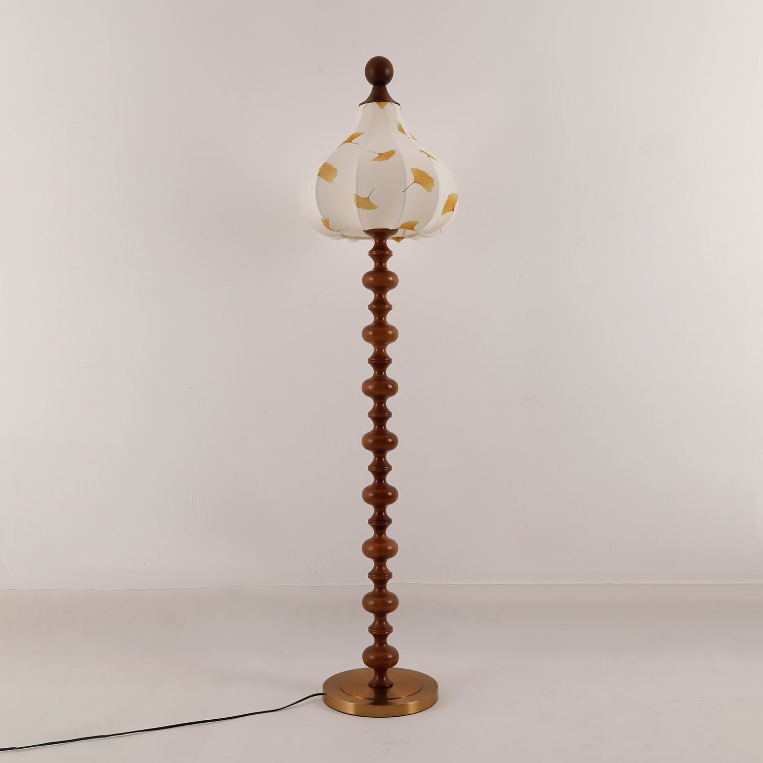 Gagell Wood Fabric Elegant Floor Lamp-Neutral Decor