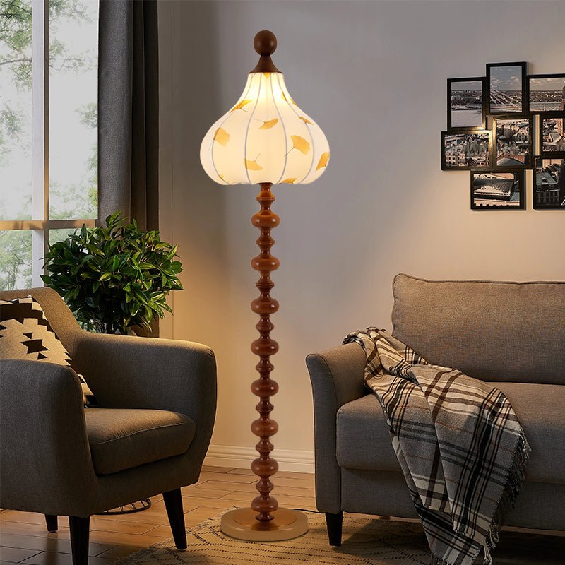 Gagell Wood Fabric Elegant Floor Lamp-Neutral Decor