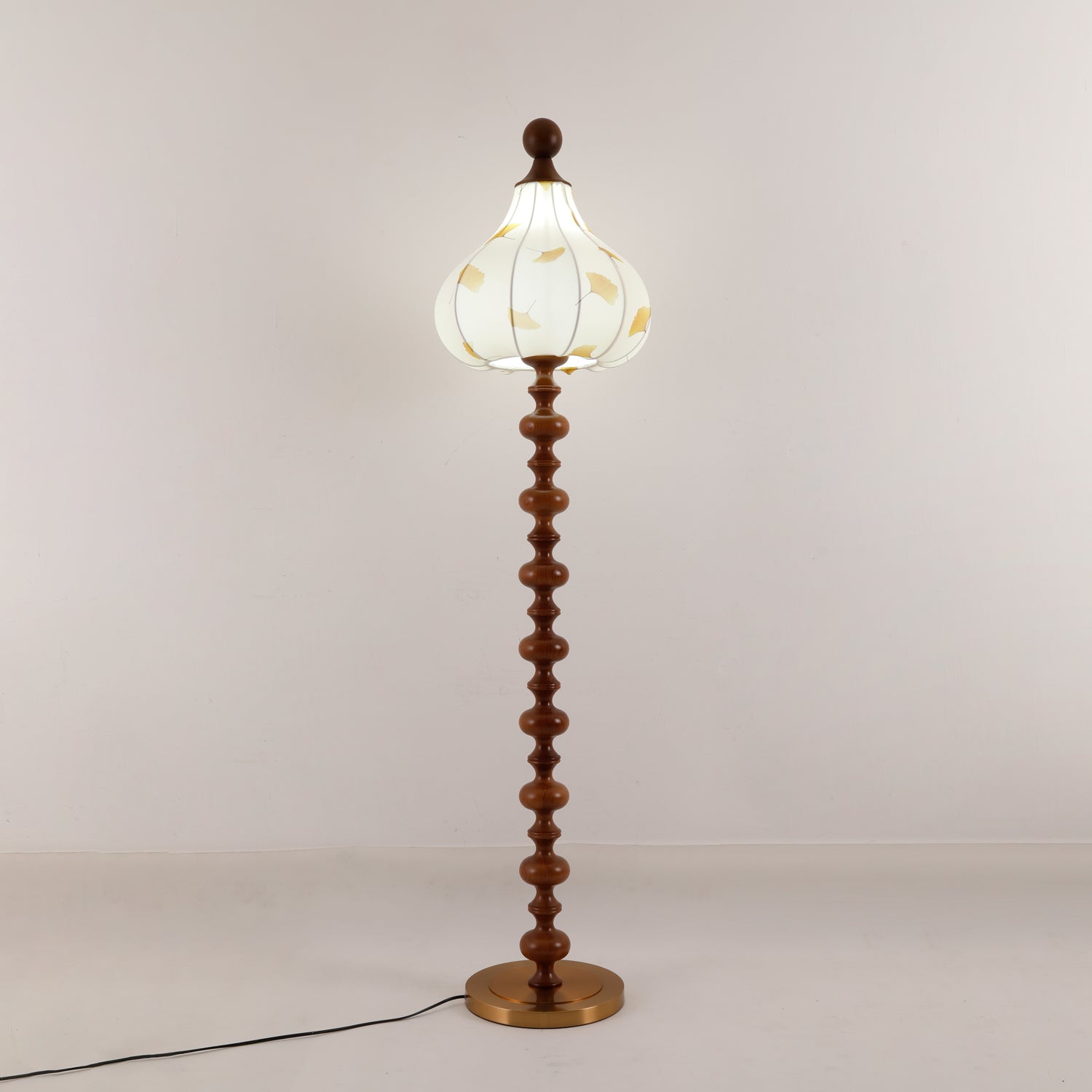 Gagell Wood Fabric Elegant Floor Lamp-Neutral Decor
