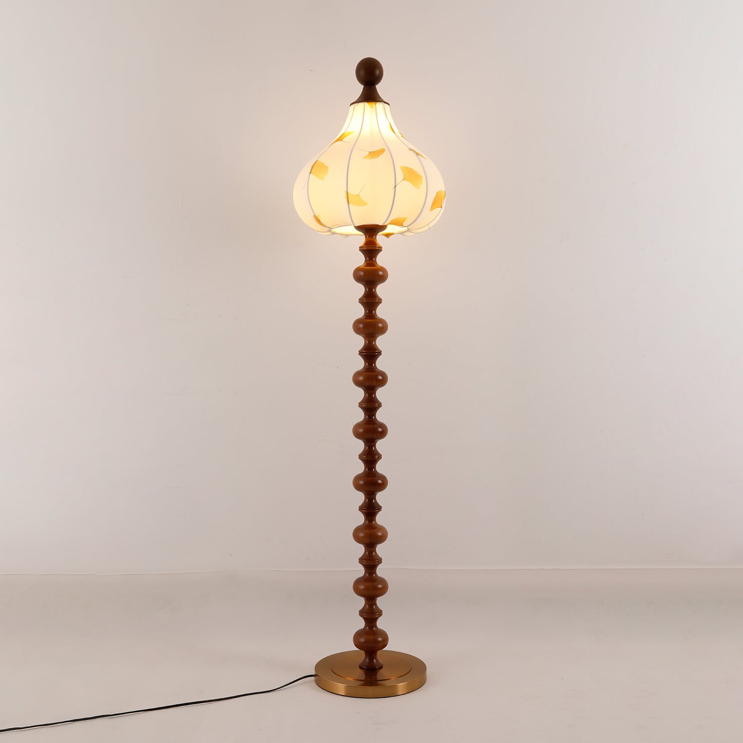 Gagell Wood Fabric Elegant Floor Lamp-Neutral Decor