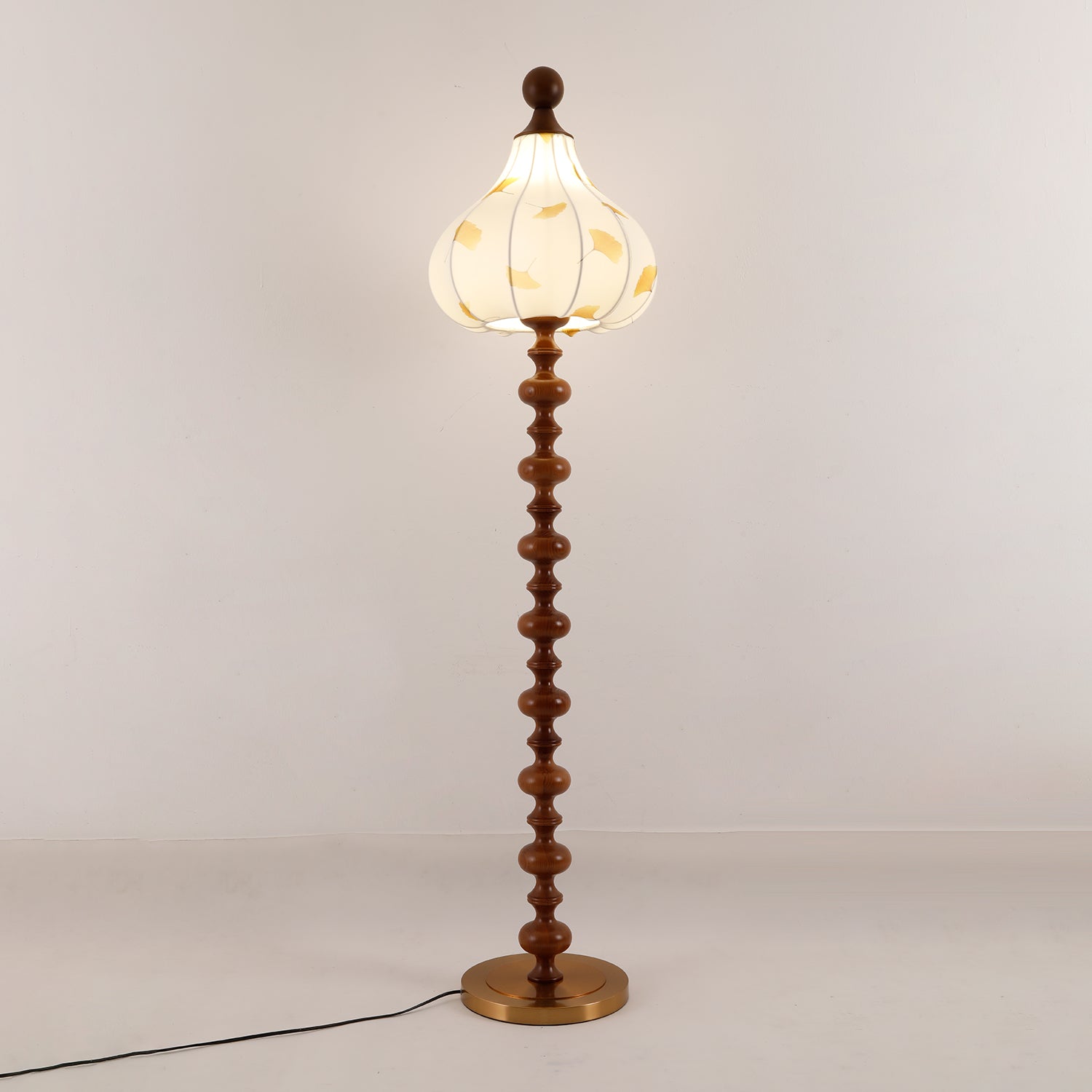 Gagell Wood Fabric Elegant Floor Lamp-Neutral Decor