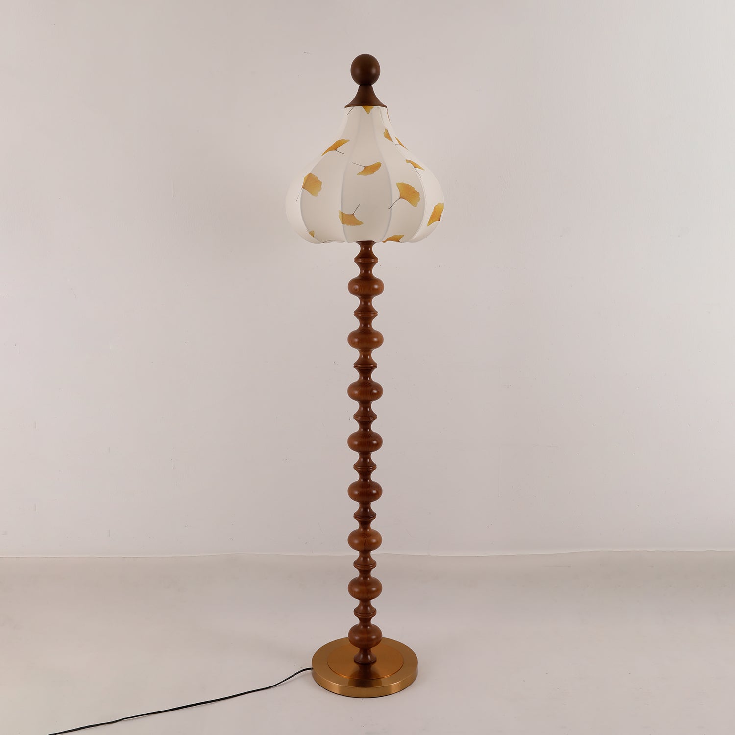 Gagell Wood Fabric Elegant Floor Lamp-Neutral Decor