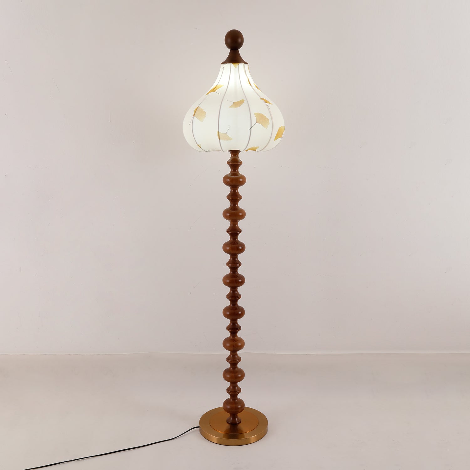 Gagell Wood Fabric Elegant Floor Lamp-Neutral Decor