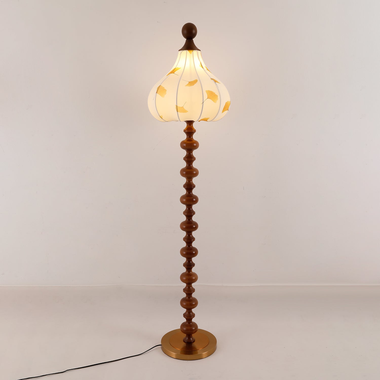 Gagell Wood Fabric Elegant Floor Lamp-Neutral Decor