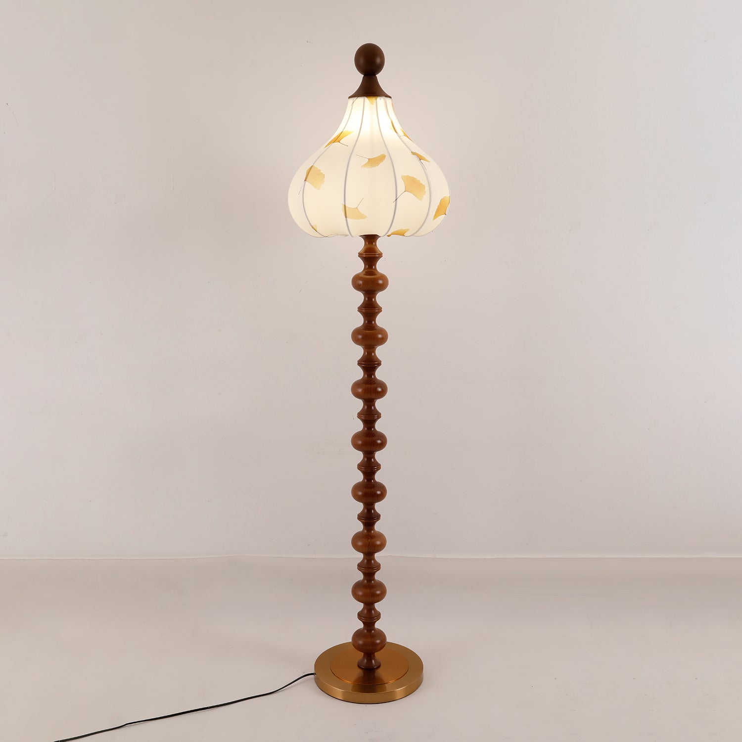 Gagell Wood Fabric Elegant Floor Lamp-Neutral Decor