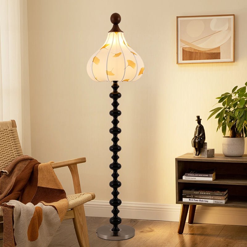 Gagell Wood Fabric Elegant Floor Lamp-Neutral Decor