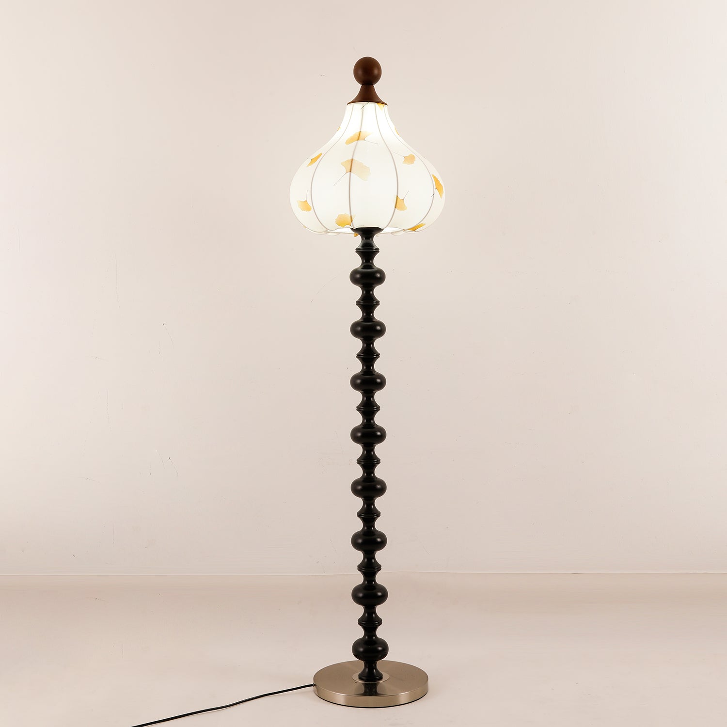 Gagell Wood Fabric Elegant Floor Lamp-Neutral Decor