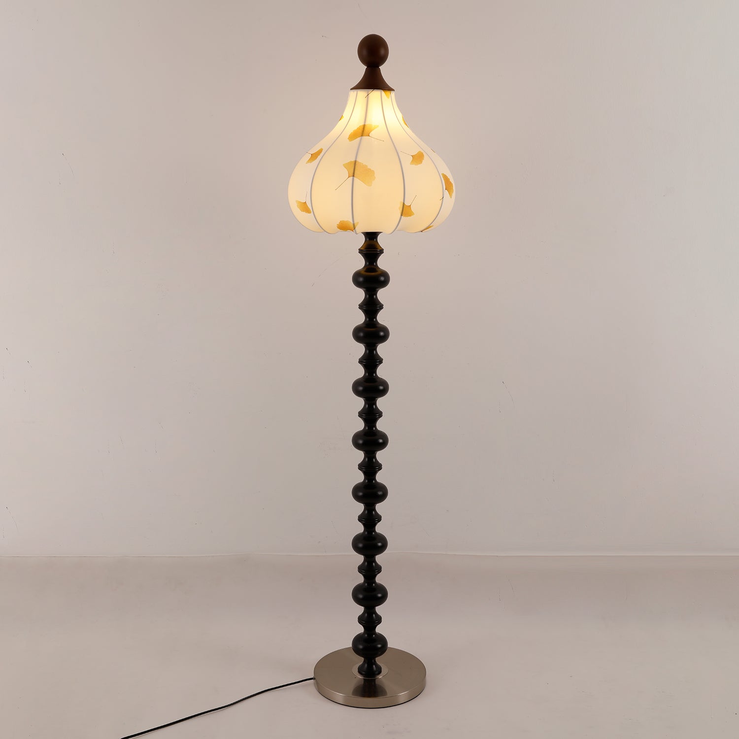 Gagell Wood Fabric Elegant Floor Lamp-Neutral Decor
