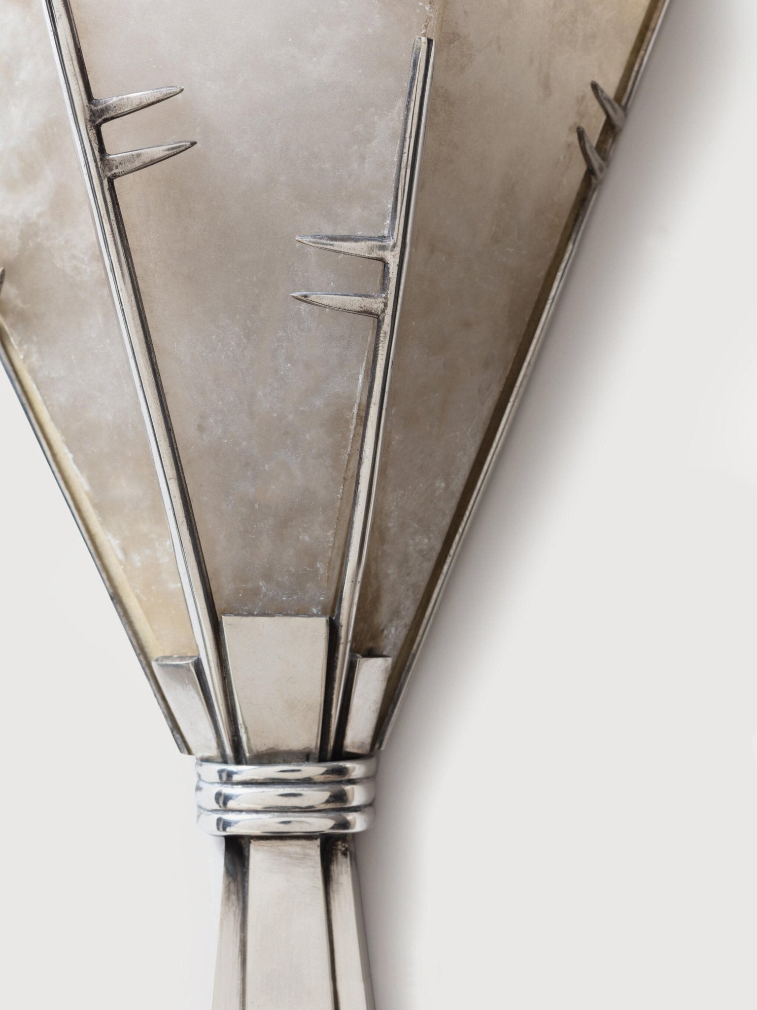 Aura Alabaster Fan Wall Sconce-Neutral Decor