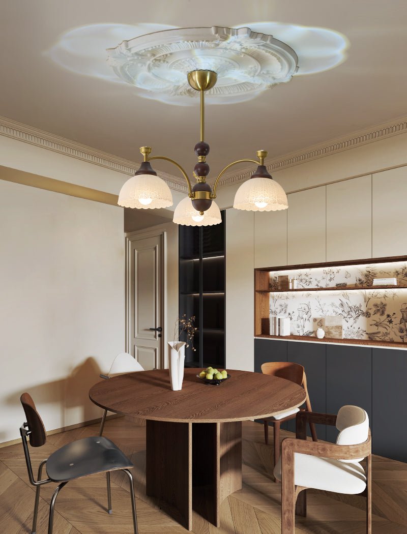 Vosolir Traditional Elegance Wood Chandelier-Neutral Decor