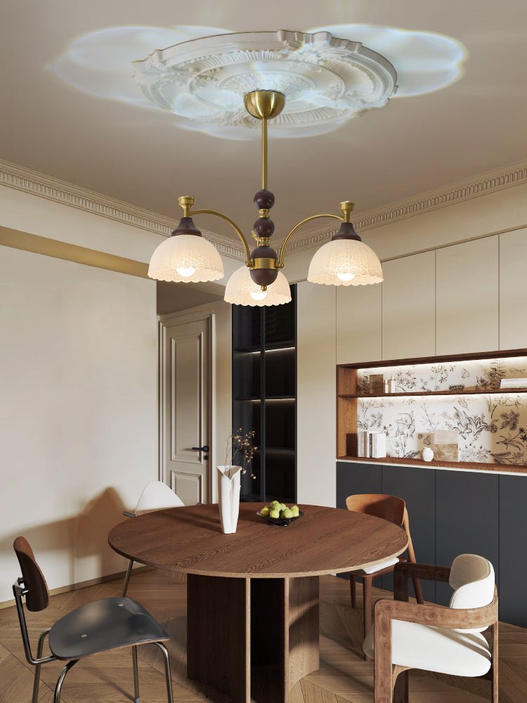 Vosolir Traditional Elegance Wood Chandelier-Neutral Decor
