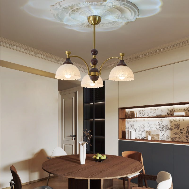 Vosolir Traditional Elegance Wood Chandelier-Neutral Decor