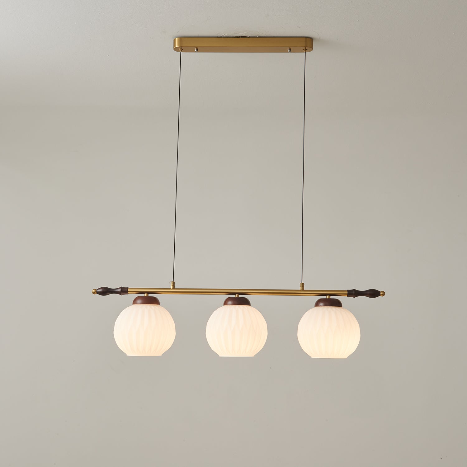 Huna Vintage Glass Pendant Light-Neutral Decor