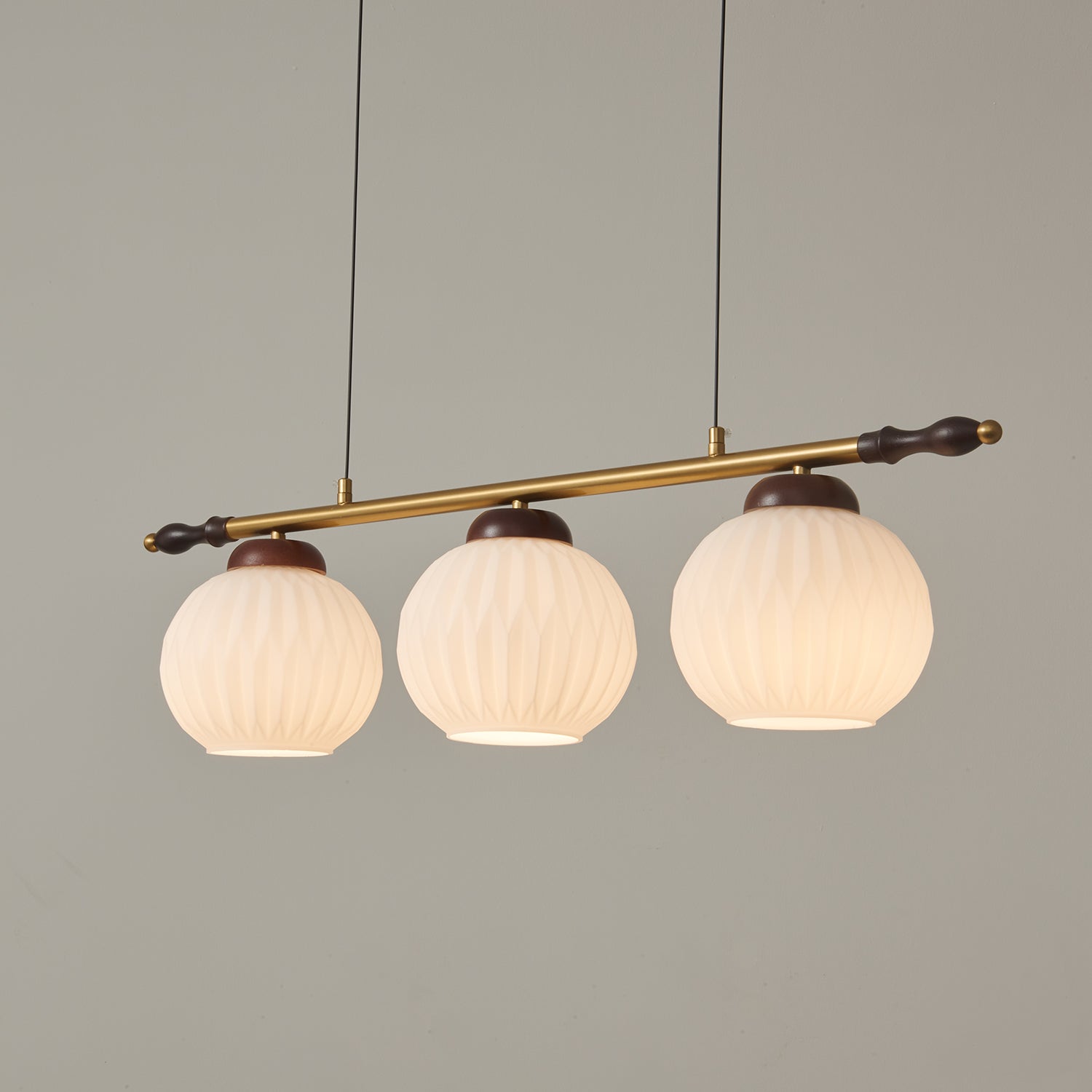 Huna Vintage Glass Pendant Light-Neutral Decor