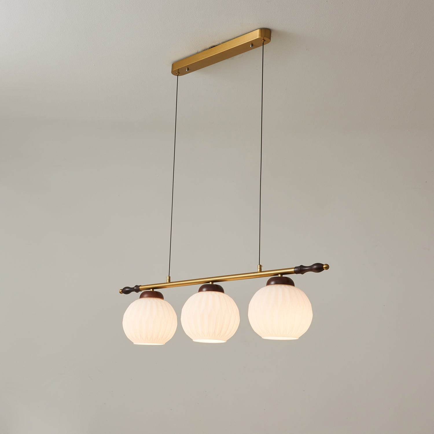 Huna Vintage Glass Pendant Light-Neutral Decor