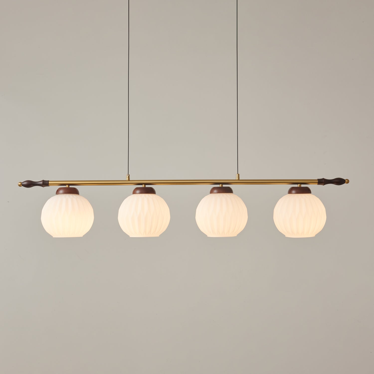 Huna Vintage Glass Pendant Light-Neutral Decor