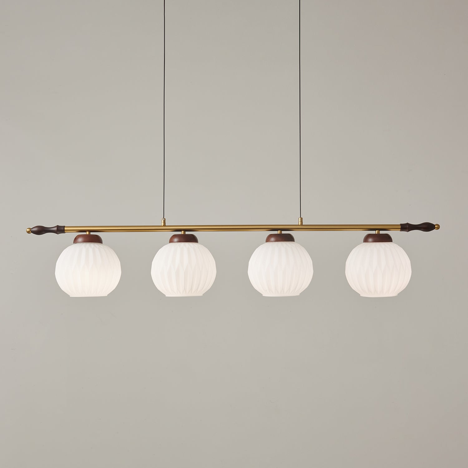 Huna Vintage Glass Pendant Light-Neutral Decor