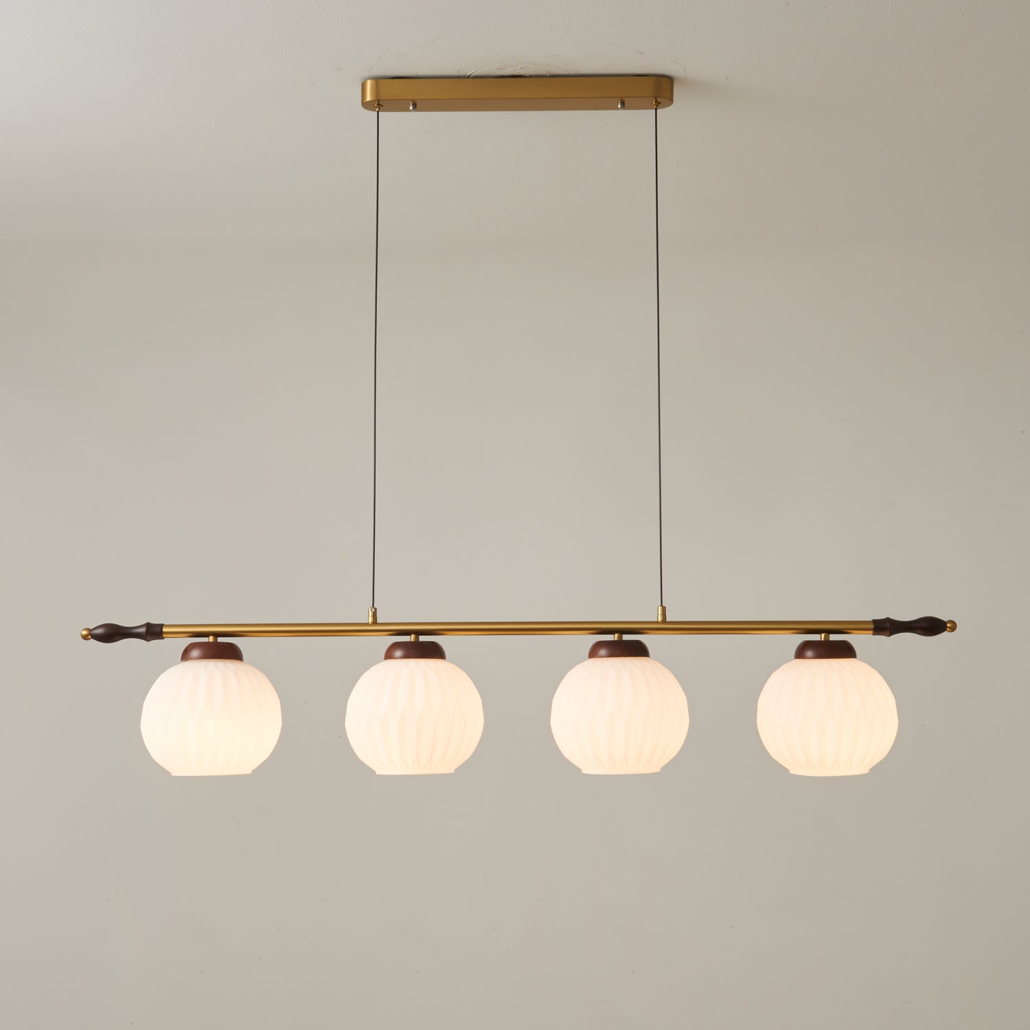 Huna Vintage Glass Pendant Light-Neutral Decor