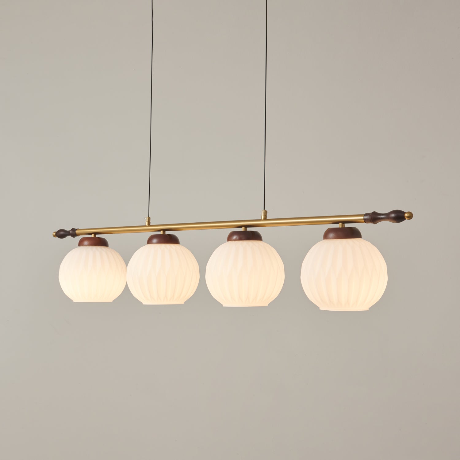 Huna Vintage Glass Pendant Light-Neutral Decor